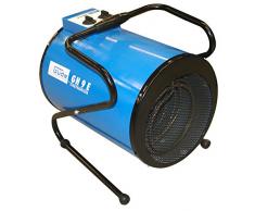 Güde GH 9 E Calentador de ventilador Negro, Azul 9000 W - Calefactor (Calentador de ventilador, 1,6 m, Piso, Negro, Azul, Giratorio, 9000 W)
