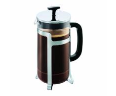 Bodum French Press System Jesper 8 Cups 1 L Cafetera émbolo, 1 Liter, Vidrio, plástico, Acero, Brillo