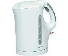 Bomann WK 5024 CB Hervidor de Agua eléctrico, 900 W, 1000 milliliters, Acero Inoxidable, Blanco