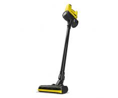 Kärcher Aspirador a batería VC 4 Cordless myHome, 2 niveles aspiración, batería 21.6 V, autonomía por carga 30 min aprox., peso 2.3 kg, cargador, soporte pared, boquillas suelo y ranuras