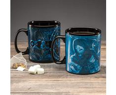 Paladone PP6637DD Taza de desayuno XL Dungeons and Dragons, cerámica, Azul y negro