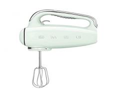 Smeg HANDMIXER Green HMF01PGEU Batidoras de Mano y de Vaso, 250 W, No Aplica, 9 Velocidades, Multicolor