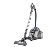 AEG LX9-3-STM Aspiradora de Trineo Sin Bolsa de Potencia, Gran Filtración, Fácil Vaciado, Radio de acción de 12m, 72dB de Ruido, Cepillo Suelos Duros, 650W ,Depósito de 1.6L,Azul Metalizado