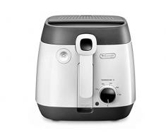 DeLonghi FS6055 Solo Negro, Blanco Independiente 1800 W - Freidora (1,5 kg, 2,4 L, 150 °C, 190 °C, Solo, Negro, Blanco)