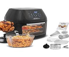 MediaShop Power Air Fryer Multi-Function Deluxe – Freidora de aire caliente para freír sin aceite – 6 en 1 también como deshidratador, para asar y mucho más – Hasta un 80% menos de grasa