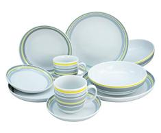 Creatable, 22902 Allround-Trend Line - Vajilla (10 piezas, porcelana)
