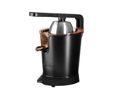 Taurus Exprimidor eléctrico de palanca de 600W de potencia, con motor AC, depósito de 650 ml, filtro de acero inoxidable, 2 conos aptos para todos los cítricos, desmontable (924266000)