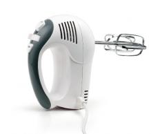 Tristar MX-4151 Batidora de varillas, 200 W, 5 Velocidades, incluye 2 ganchos de amasado y 2 batidores, Función turbo, Blanco