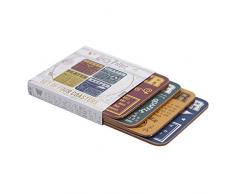 Half Moon Bay CST4HP03 Posavasos Set DE 4 Harry Potter Quidditch, Corcho