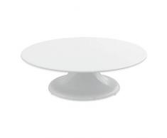 Thermohauser 5000243071 Bandeja para tartas de melamina redonda, 32 x 10 cm, con base giratoria, color blanco, Plástico