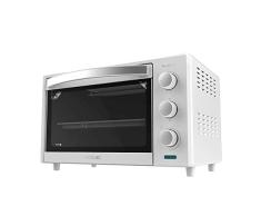 Cecotec Horno de Sobremesa Tostador 24 L Bake&Toast 2400 White. 1500 W, 3 Modos de Calor, Temporizador, Temperatura regulable, Puerta de Doble Cristal y Acabados en Acero Inox