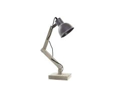 Lámpara de Mesa DKD Home Decor Gris Madera Metal 25W 220 V