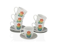 BigBuy Cooking S3404658 Tazas y Vasos, Porcelana