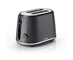 CUISINART CPT780E Tostador 2 Ranuras Anchas, 7 Niveles de Tostado y Rejilla de Centrado Automático, Palanca de Elevación, Función Recalentar y Descongelar, Color Negro Mate, Colección Neutral