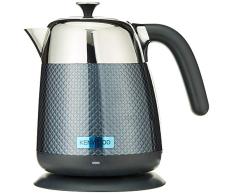 Kenwood Mesmerine ZJM810BK - Hervidor de diseño (1.6 L, ebullición de 3 kW, indicador interno de nivel de agua, base 360) Negro Stardust