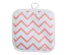 Dr. Oetker 4634 Retro - Manopla para cocina (20 x 20 cm, 95% poliéster, exterior 100% algodón)