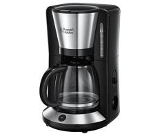 Russell Hobbs Adventure - Cafetera de Goteo (Jarra Cafetera para 15 Tazas, 1100W, Acero Inox, Gris) -ref. 24010-56