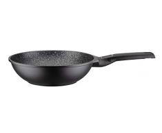 GSW 167826 Easy Click - Wok (28 cm, aluminio, plástico), color negro