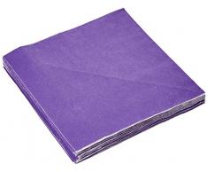 Amscan 9915402-213 - Servilletas de almuerzo compostables, ecológicas, color morado, paquete de 20