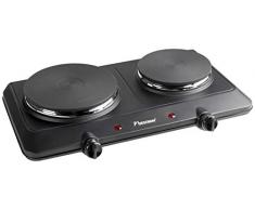 Bestron Kitchen Heroes Placa eléctrica doble, 2250 W, Metal