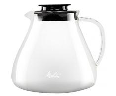 Melitta Jarra de cristal, Para preparación manual de café con portafiltros Pour Over, Asa antiquemaduras, 1L, Transparente