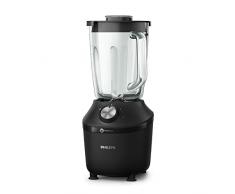Philips Licuadora y Máquina de Batidos - 600W, Jarra 2L, App Recetas, 2 Velocidades + Pulso, ProBlend, TTrituración de Hielo (HR2291/41)
