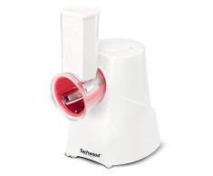 Techwood - Cortador eléctrico 4 en 1 para cortar verduras, frutas, queso y hervidor 150 W-TRIC-1440, color blanco