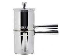 Ilsa - Cafetera napolitana de acero inoxidable, 9 tazas