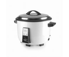 Lacor - 69346 - Arrocera Profesional, Olla Arrocera, Antiadherente, Cubeta Interna Extraíble, Incluye Cuchara y Vaso Medidor, 20 raciones, Capacidad: 3,6 L, 41.5x35x30 cm, Blanca