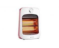 Grunkel - Calefactor de Cuarzo con 2 Niveles de Potencia y Dispositivo Anti caidas - Cal-3 CUARTZ- calefactor de baño, mesa o escritorio para calentar de forma ràpida en pequeñas dimensiones - 800 W