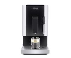 Caso 1881 Café Crema One - Cafetera automática de diseño, sistema de calefacción, mecanismo cónico de acero inoxidable extra silencioso para espresso, capuchino, latte macchiato, etc.