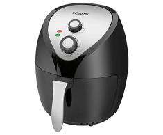 Bomann FR 6002 H CB - Freidora de aire caliente (3,6 L, termostato regulable, temporizador de 30 minutos con señal final, 2 luces de control, FR)