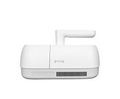 EVVO Aspirador de Mano Ai Pure - 7500Pa, Lámpara UV, Filtro MIF + HEPA, Sistema de filtración ciclónica, 350ml. Blanco