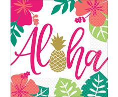 Amscan 511953 Aloha - Servilletas (33 x 33 cm), varios colores