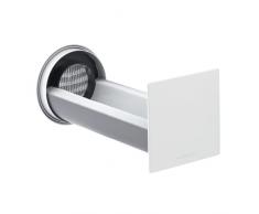 SIEGENIA AEROTUBE DD 160 - Ventilador de pared con ventilación pasiva, sistema de ventilación de aire fresco con filtro, aislamiento acústico y panel de diseño discreto