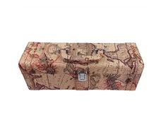 Caja de Vino Accesorios Del Vino Weinset 6 piezas Set de regalo con Sacacorchos Navaja De Camarero Tapón para botella Termómetro vino Decantador en noble Arte De La Piel Caja de regalo Set De Vino Vino Set De Accesorios LN 16 - 11