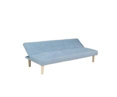 Sofá Cama DKD Home Decor Turquesa Poliéster Madera de caucho (180 x 68 x 66 cm)
