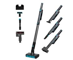 Cecotec Aspirador Escoba sin Cable Digital Conga Rockstar Agile Twice MAX. 210 W, 20 kPa, Cabezal Motorizado Omnidireccional con Doble Cepillo, Autonomía 45 min, Incluye Accesorios