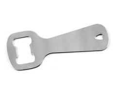 FACKELMANN Descapsulador plano Botella, Abridor Plano con diseño sencillo y liso, descapsulador cromado de 11x4,2cm, 1ud.