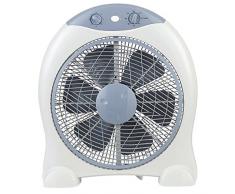 GSC Box Fan - Ventilador portátil, giro de 360°, potencia 45W - 230V, 50Hz, ASPA 30 cms