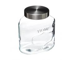 Tarro de cristal con tapa de acero inoxidable 2,5L