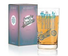 RITZENHOFF Everyday Darling Petra Mohr - Vaso de cristal (300 ml, con decoración de moda)