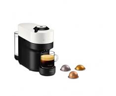 Nespresso Krups, Cafetera, Cafetera de cápsulas, 4 tamaños de tazas, expresso, café largo, amplia selección de bebidas, compacto, Vertuo Pop,0,56cl, blanco Coco YY4889FD