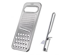 Westmark Juego de 2 ralladores universales + pelador, acero inoxidable, acero + famos, plata, 100222E7