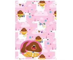 Hey Duggee - Papel de regalo, 6 hojas, 6 etiquetas, tamaño de la hoja, 70 x 50 cm, producto oficial con recursos responsables