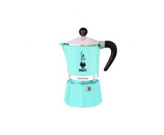 Bialetti Rainbow Cafetera italiana Espresso, 1 Taza, Aluminio, Azur
