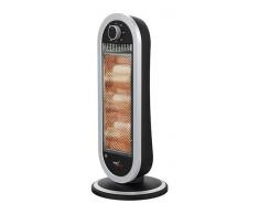 Melchioni Family Sahara bombilla halógena 3 tubos 1200 W, Negro