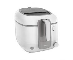 Tefal Freidora Super Uno Access FR3100, capacidad de 2,2 l, piezas aptas para lavavajillas, filtro antiolor, recipiente extraíble, color blanco/gris