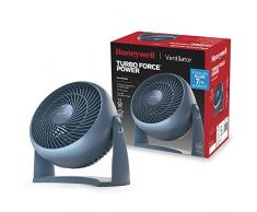 Honeywell Ventilador Potente TurboForce, Refrigeración de Funcionamiento Silencioso, Inclinación Variable de 90°, 3 Ajustes de Velocidad, Anclaje en la Pared, Ventilador de Mesa, HT900NE, Azul