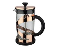 Café Olé Cafetera Émbolo Classico, Para Café Molido, Acabada Cobriza, 1000 ml, 1 Litro, 8 Tazas, Cafetera de Prensa Francesa, Asa Resistente al Calor, Acero Inoxidable, Vidrio, CM-10CU